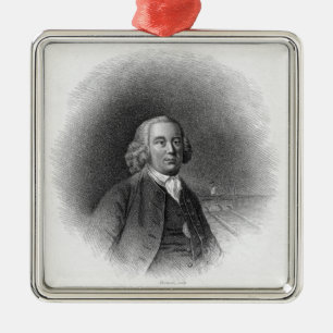 Portrait of James Brindley Metal Tree Decoration