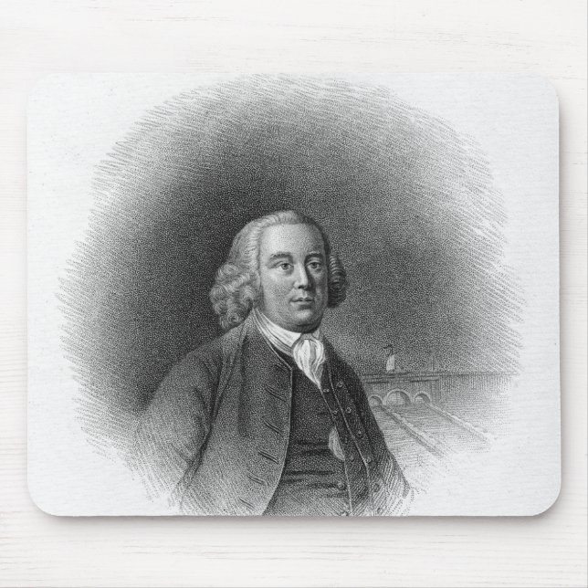 Portrait of James Brindley Mouse Mat (Front)