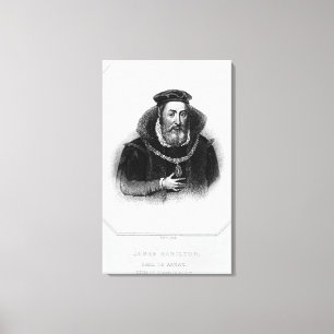 Portrait of James Hamilton  2nd Earl of Arran Canvas Print