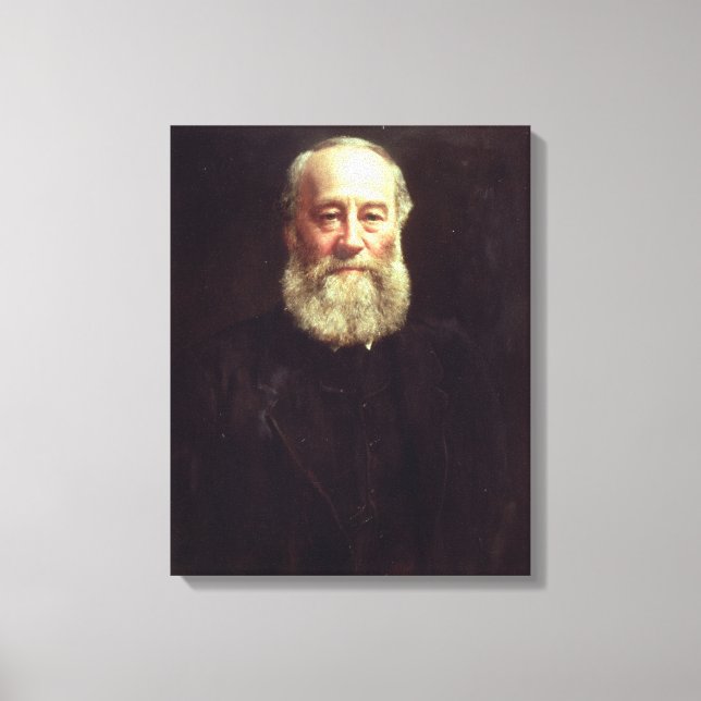 Portrait of James Prescott Joule Canvas Print (Front)