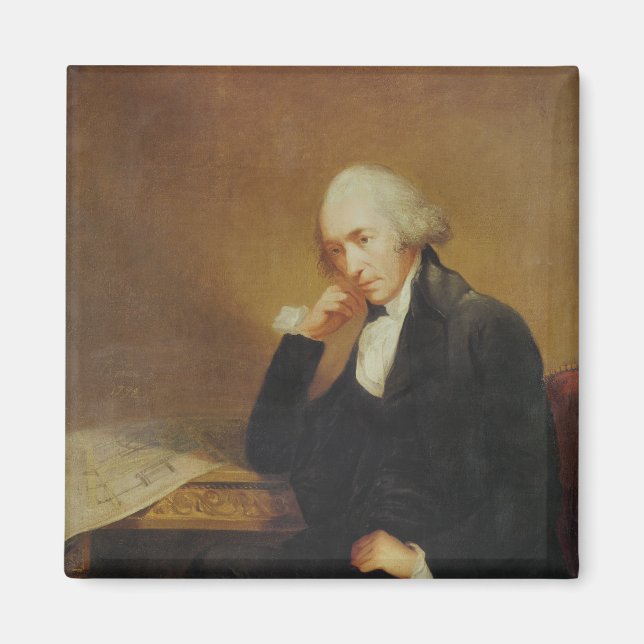 Portrait of James Watt  1792 Magnet (Front)