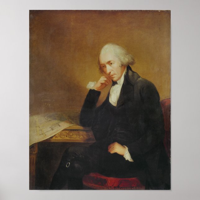 Portrait of James Watt  1792 Poster (Front)