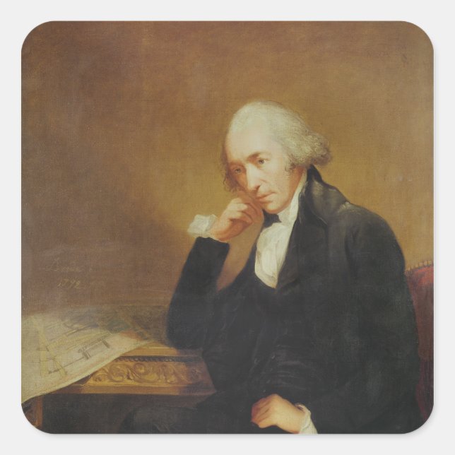 Portrait of James Watt  1792 Square Sticker (Front)