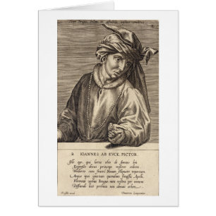 Portrait of Jan van Eyck (c.1390-1441) plate 2 in