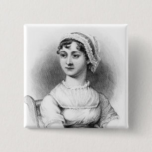 Portrait of Jane Austen 15 Cm Square Badge