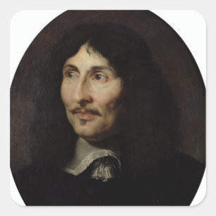 Portrait of Jean-Baptiste Colbert de Torcy Square Sticker