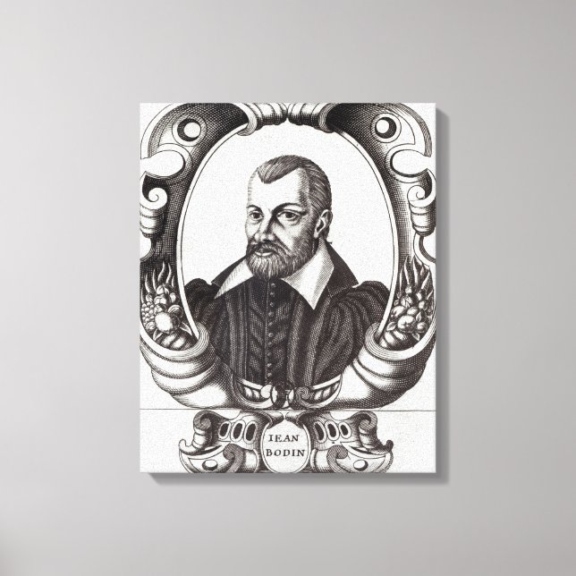 Portrait of Jean Bodin Canvas Print (Front)