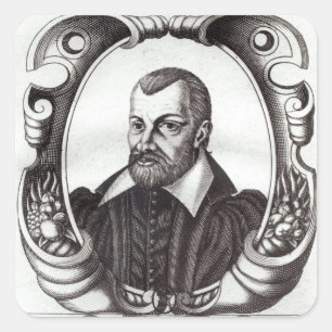 Portrait of Jean Bodin Square Sticker