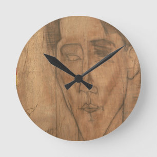 Portrait of Jean Cocteau (1889-1963) 1917 (pencil Round Clock