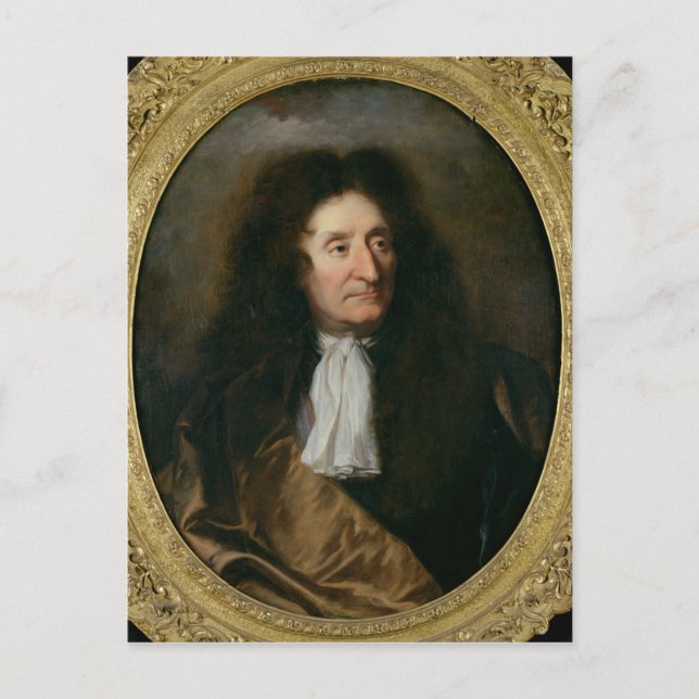 Portrait of Jean de La Fontaine Postcard (Front)