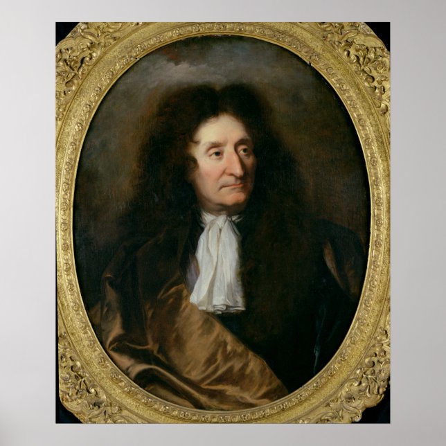 Portrait of Jean de La Fontaine Poster (Front)