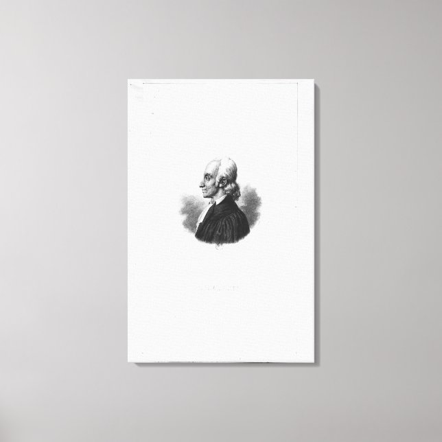 Portrait of Jean Frederic Oberlin Canvas Print (Front)