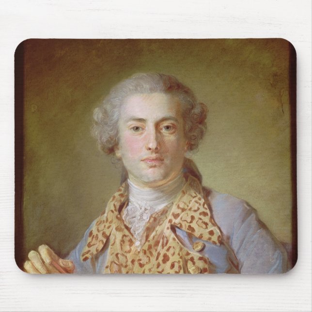 Portrait of Jean-Georges Noverre , 1764 Mouse Mat (Front)