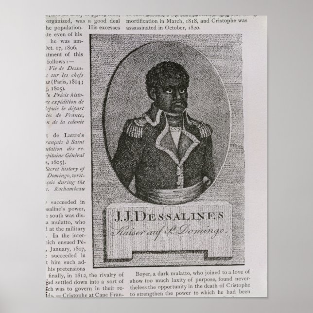 Portrait of Jean-Jacques Dessalines Poster (Front)