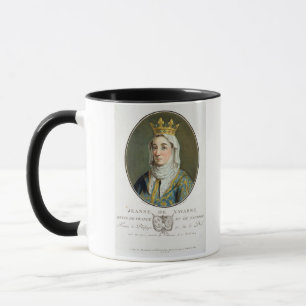 Portrait of Jeanne de Navarre (1271-1304), 1788 (c Mug