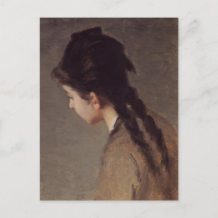 Portrait of Jeanne Gonzales by Eva Gonzales Postcard