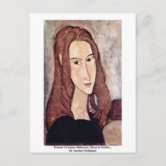 Portrait Of Jeanne Hébuterne [Head In Profile]., Postcard