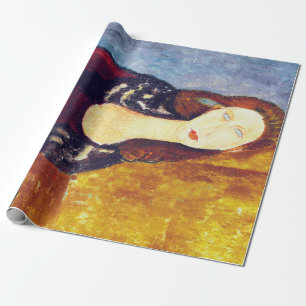 Portrait of Jeanne Hebuterne, Modigliani Wrapping Paper