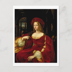Portrait of Jeanne of Aragon (c.1500-77) wife of A Postcard