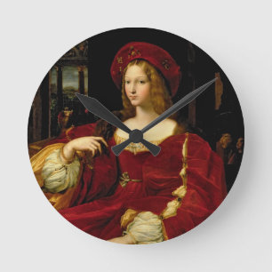 Portrait of Jeanne of Aragon (c.1500-77) wife of A Round Clock