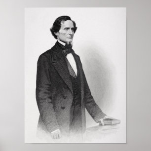 Portrait of Jefferson Davis Poster