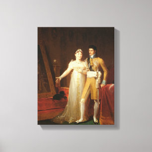 Portrait of Jerome Bonaparte and his wife Canvas Print