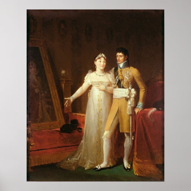 Portrait of Jerome Bonaparte  and his wife Poster (Front)