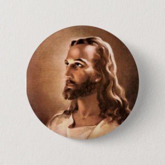 Portrait of Jesus Christ 6 Cm Round Badge