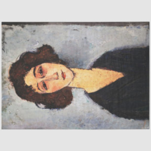Portrait of Jeune Femme, Modigliani Tissue Paper