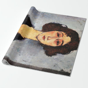 Portrait of Jeune Femme, Modigliani Wrapping Paper