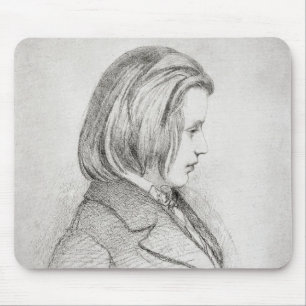 Portrait of Johanes Brahms aged Twenty, 1853 Mouse Mat