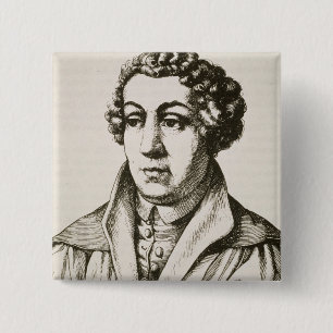 Portrait of Johann Reuchlin (1455-1522) copy of a 15 Cm Square Badge