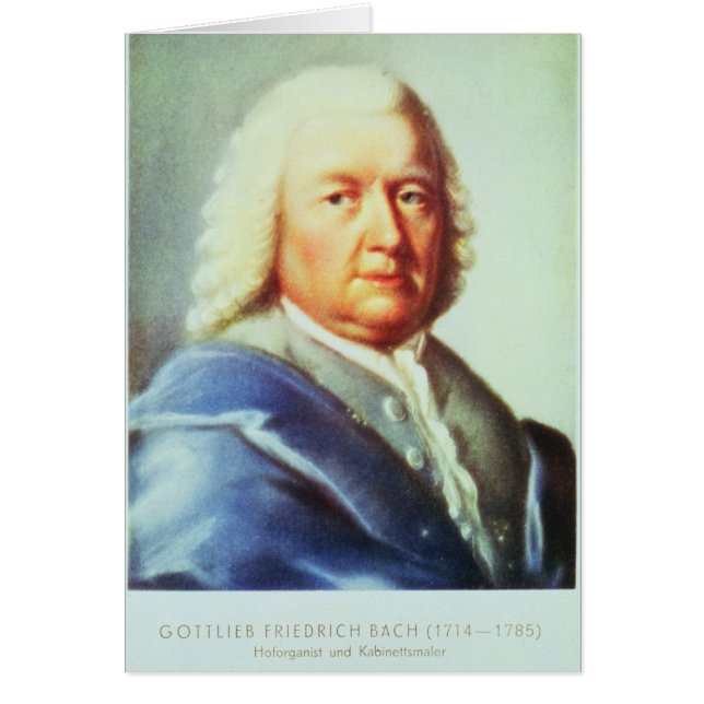 Portrait of Johann Sebastian Bach (Front)