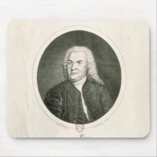Portrait of Johann Sebastian Bach Mouse Mat