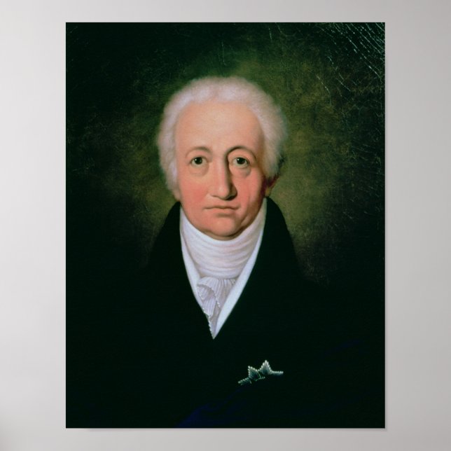 Portrait of Johann Wolfgang von Goethe , 1818 Poster (Front)