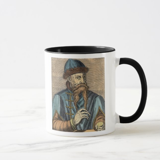 Portrait of Johannes Gutenberg 2 Mug (Right)