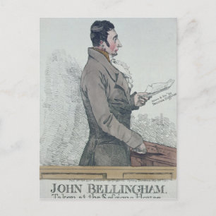 Portrait of John Bellingham 1812 Postcard