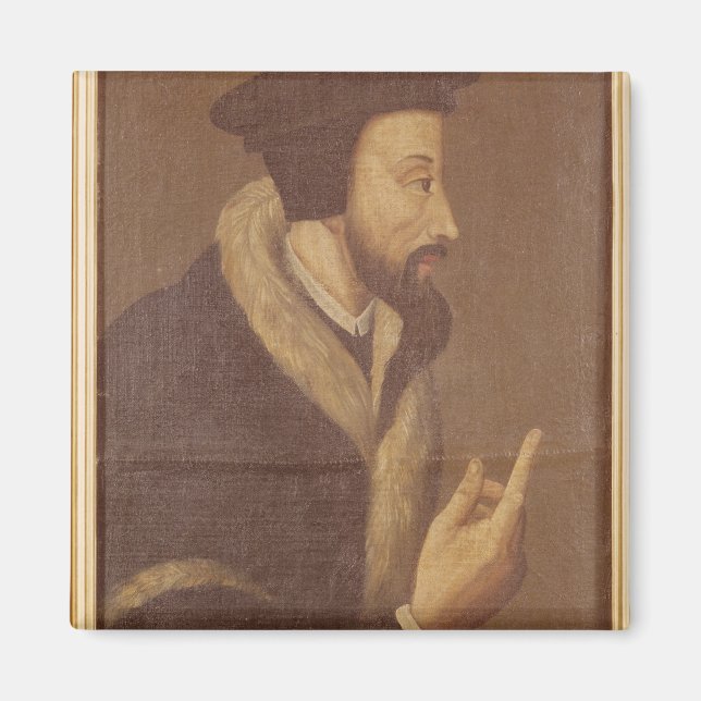 Portrait of John Calvin Magnet (Front)