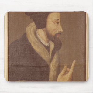 Portrait of John Calvin Mouse Mat