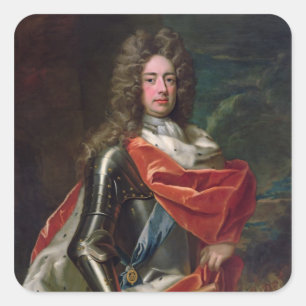 Portrait of John Churchill Square Sticker