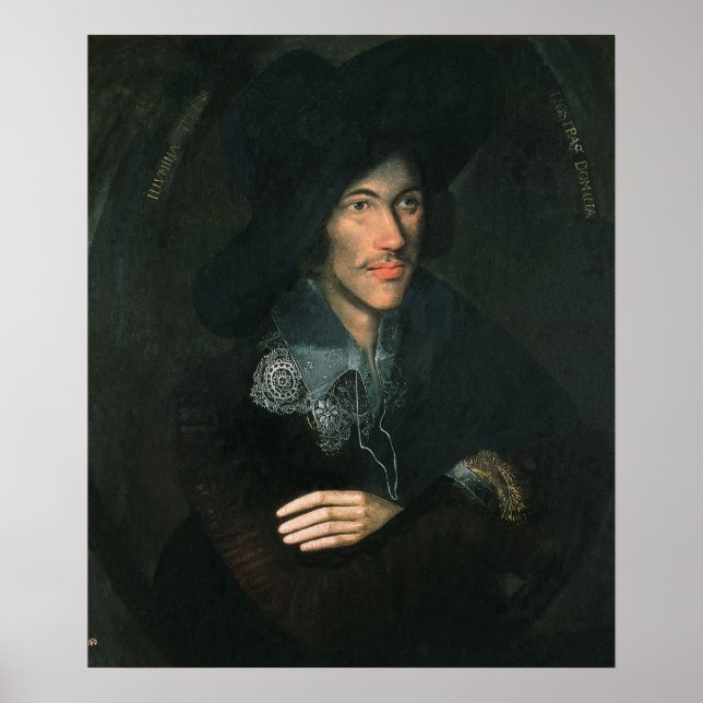 Portrait of John Donne, c.1595 Poster (Front)