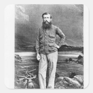 Portrait of John Hanning Speke Square Sticker