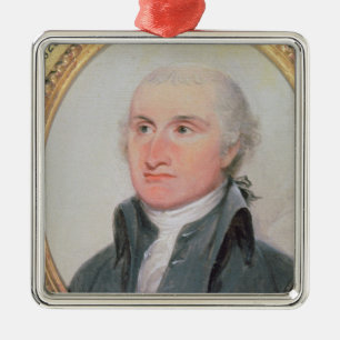 Portrait of John Jay Metal Tree Decoration