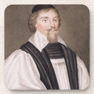 Portrait of John Jewel (1522-71) Bishop of Salisbu Coaster
