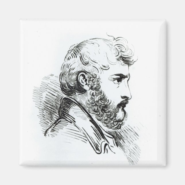 Portrait of John Lewis Burckhardt Magnet (Front)