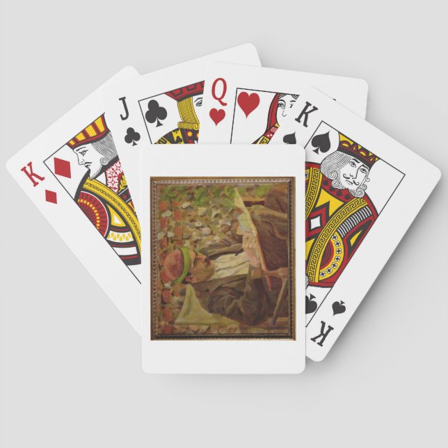 Portrait of John Maynard Keynes (1883-1946) (oil o Playing Cards (Back)