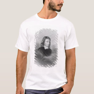Portrait of John Milton (1608-74) engraved by the T-Shirt