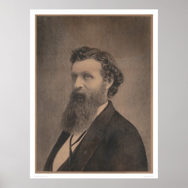 Portrait of John Muir (1349) Poster (Front)