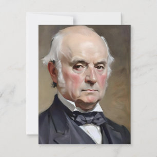 Portrait Of John Quincy Adams Holiday Card