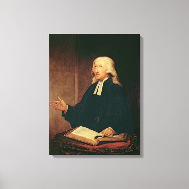 Portrait of John Wesley  1788 Canvas Print (Front)